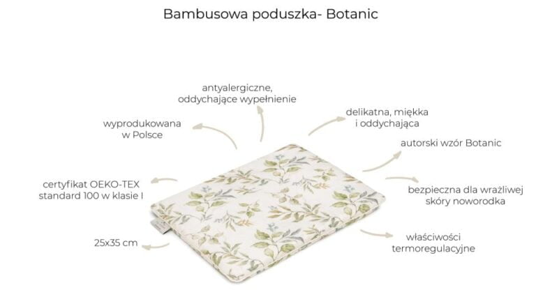 Bambusowa poduszka botanic