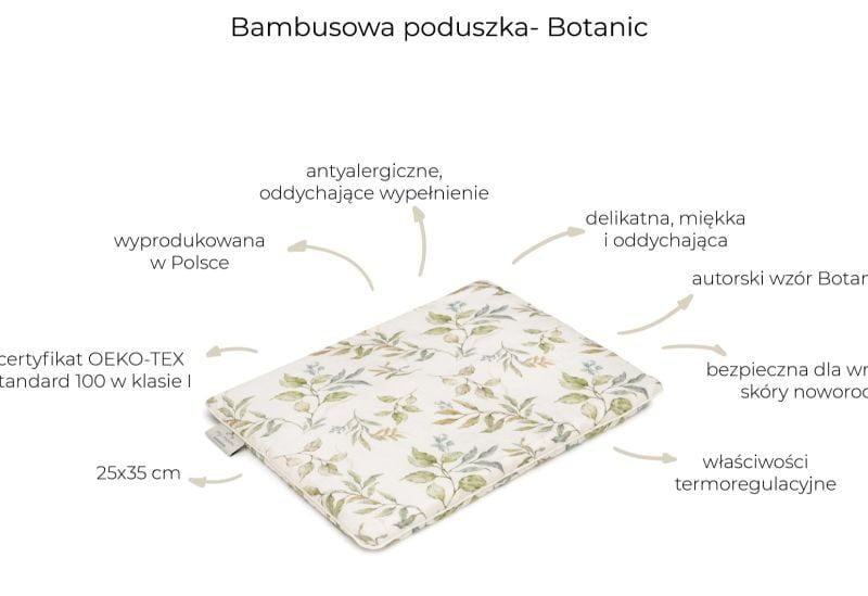 Bambusowa poduszka botanic