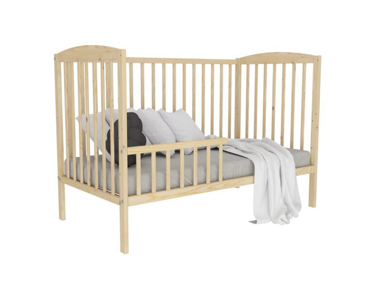 Drewniane łóżeczko/tapczan bez szuflady OLA sosna 120x60cm