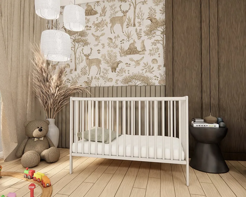 Drewniane łóżeczko/tapczan bez szuflady MAGDA kaszmir o wymiarach 120x60cm - Sklep Julia